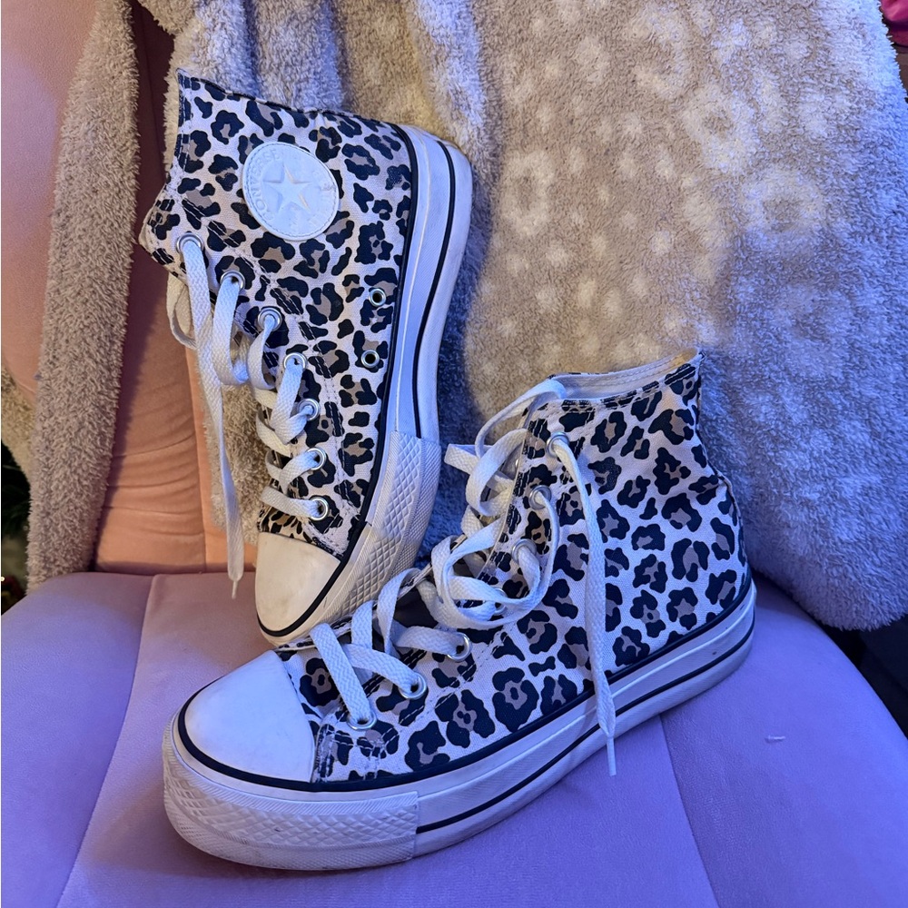 Converse Leopard Print Sneakers